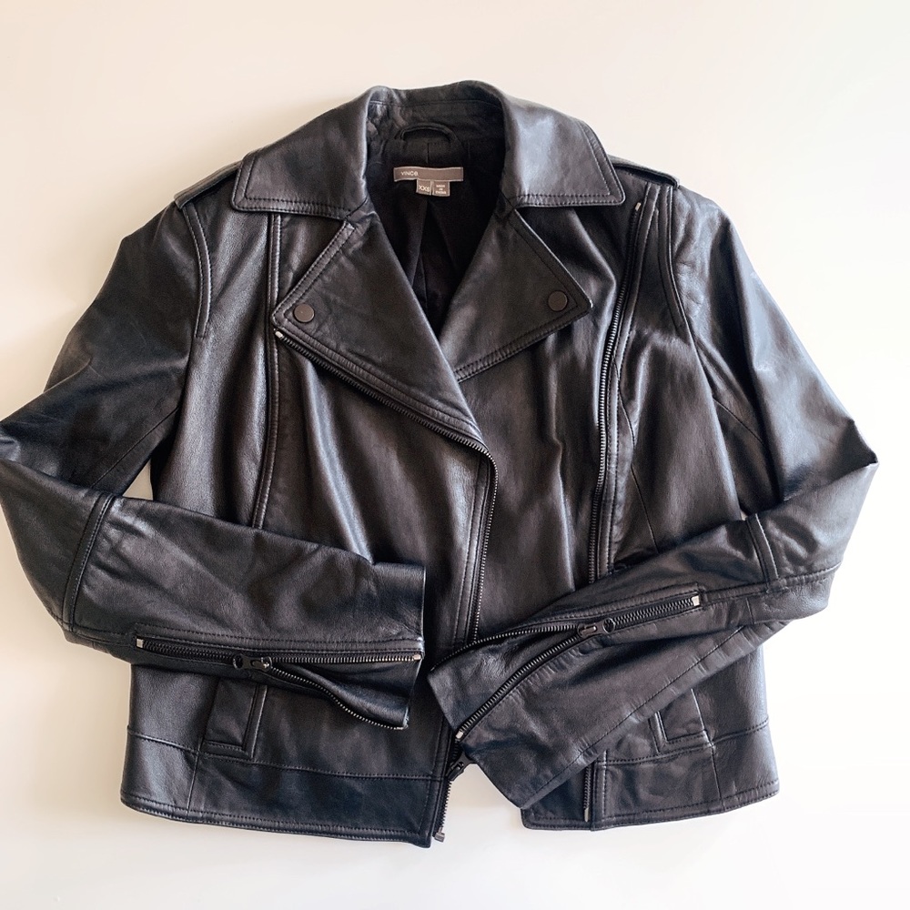 Vince Leather Jacket - size xxs